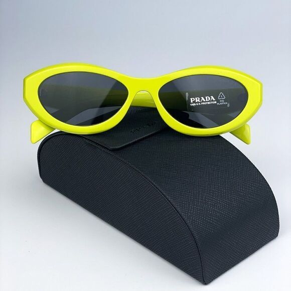 SALE! NEW Prada PR26ZS 13L08Z Cedar Dark Grey Oval Women Sunglasses